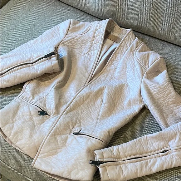 Blank NYC Light Pink Pleather Jacket - Picture 2 of 6